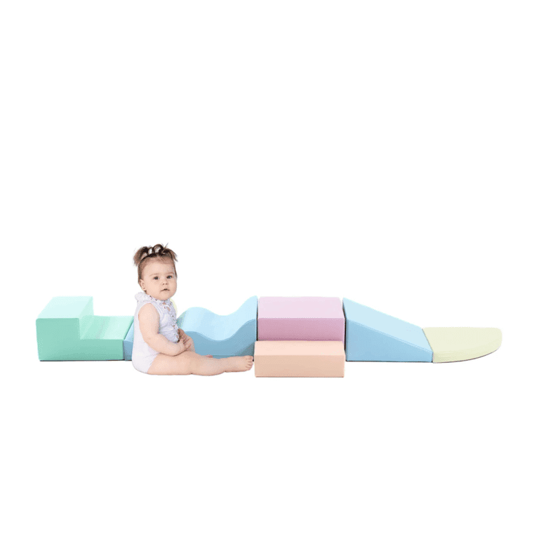 Iglu Soft Play Bundle Explorer With Wedge Light Pastel