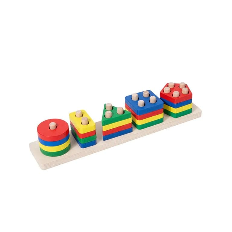 Seaside-Montessori Color Recognition Blocks Rectangular 5