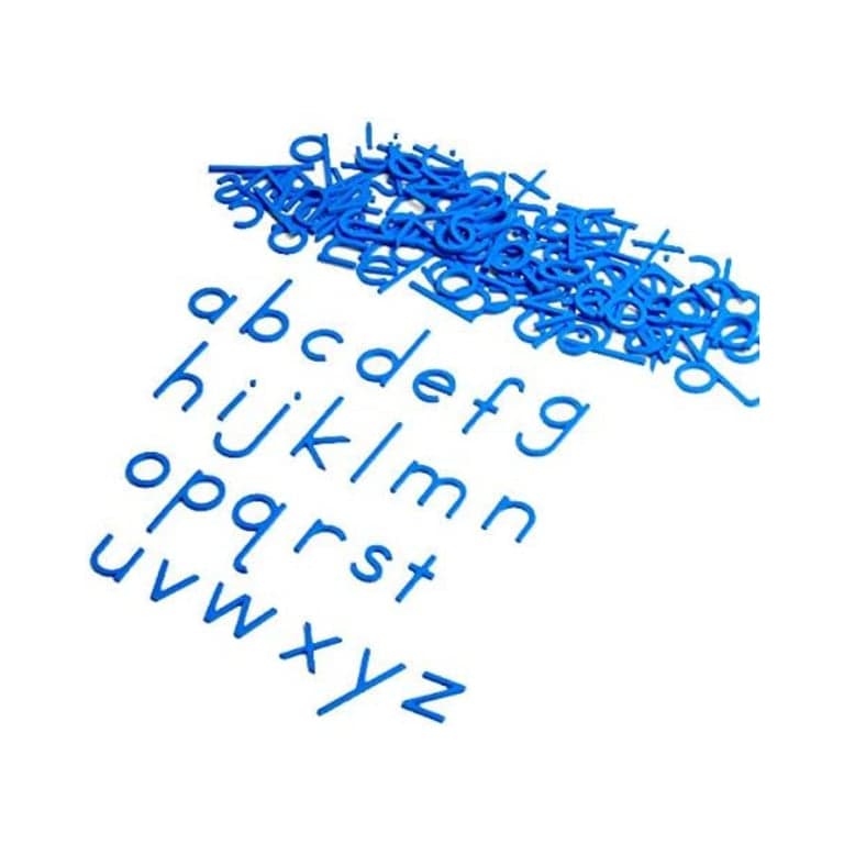 Montessori Outlet Small Movable Alphabet Print Blue