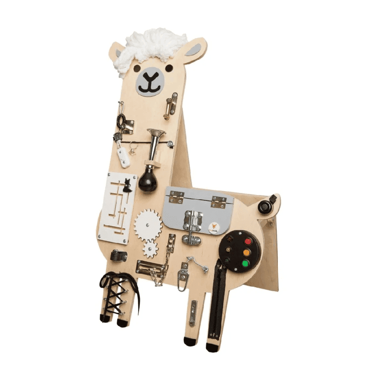 Foxy Family Busy Board Mika le Lama Sans Nom Avec Support