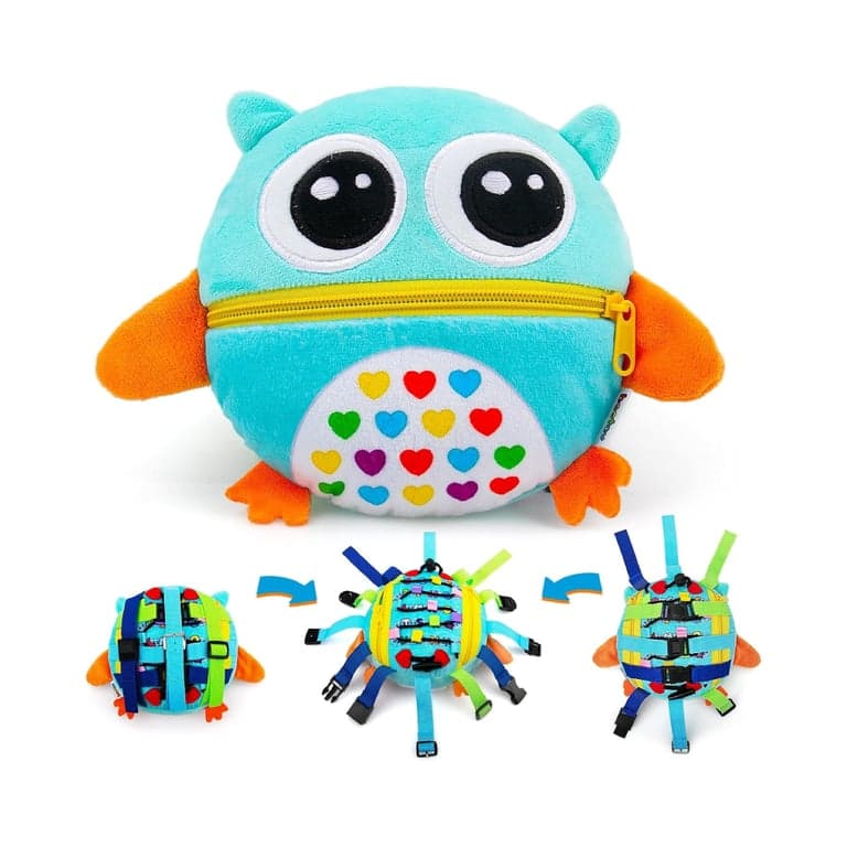 beetoy Sensory Buckle Pillow Zipper Toys