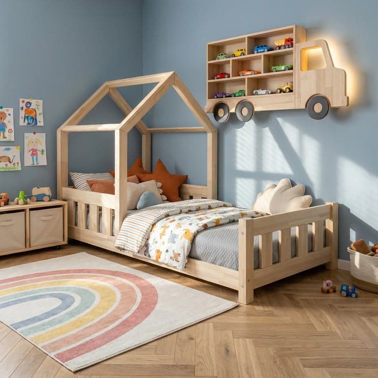Mia&Lou Lit cabane Liam Naturel 80 x 160 cm