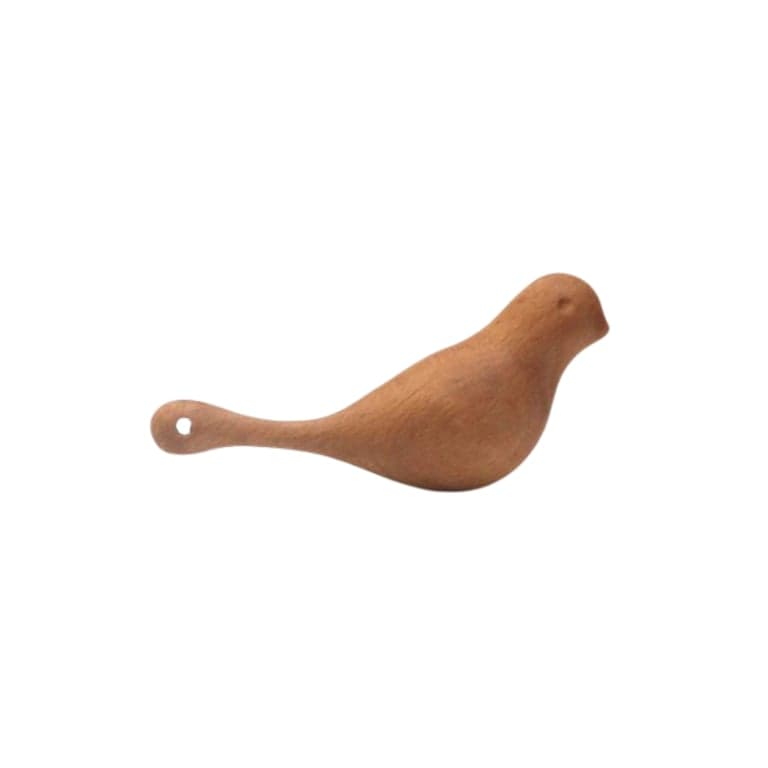 PoppyBabyCo Organic Wooden Rattle Toy Dove