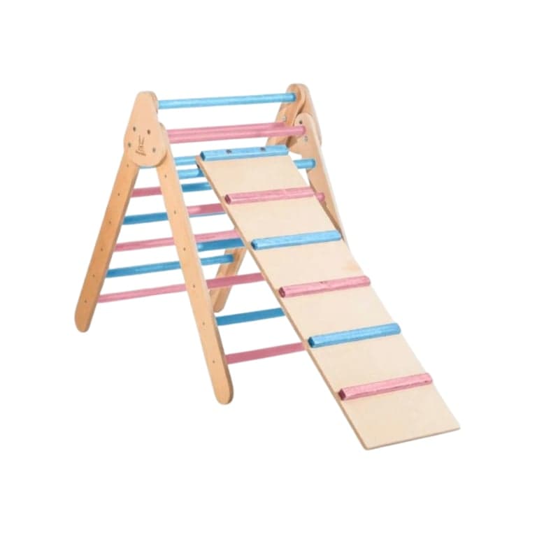 Bunny Hopkins Pikler Triangle Candy Clouds Original With Ladder
