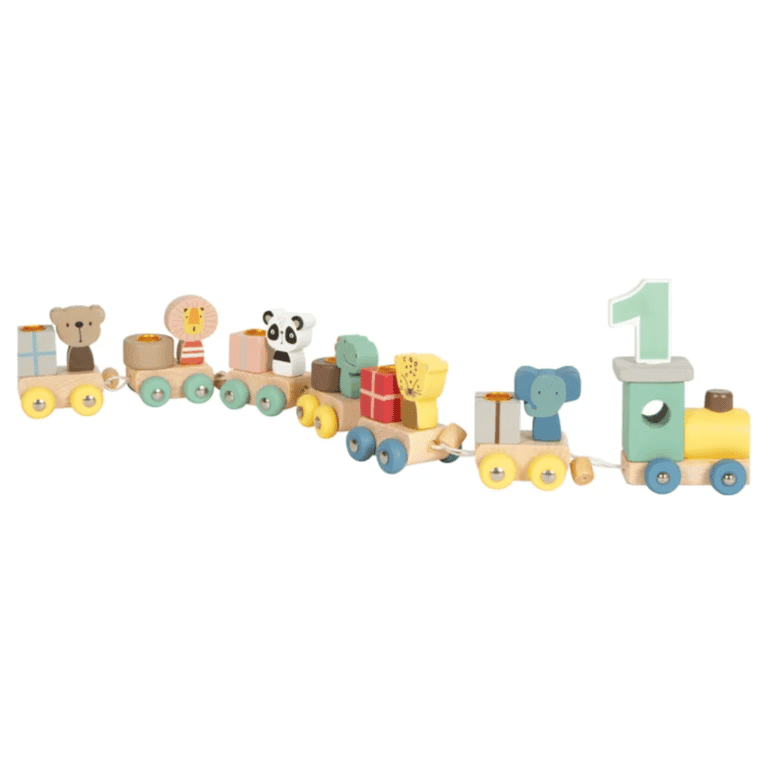 Small Foot Train d'anniversaire en bois