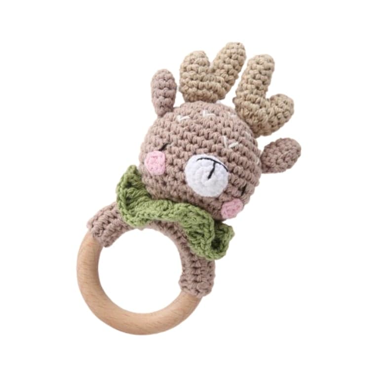 Wonder Space Baby Rattle Crochet Elk