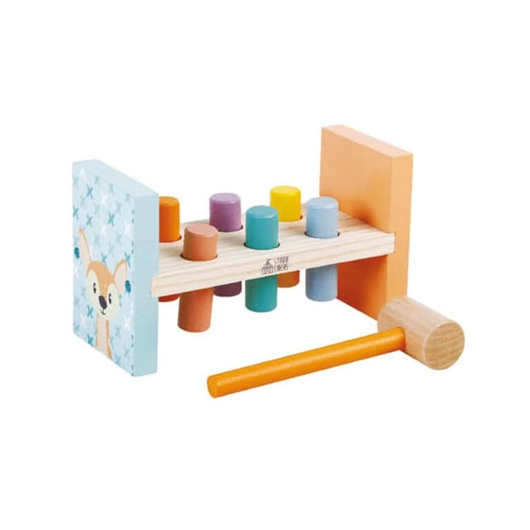 The Better Basket Co Personalized Wood Hammer Bench Classic Pastel