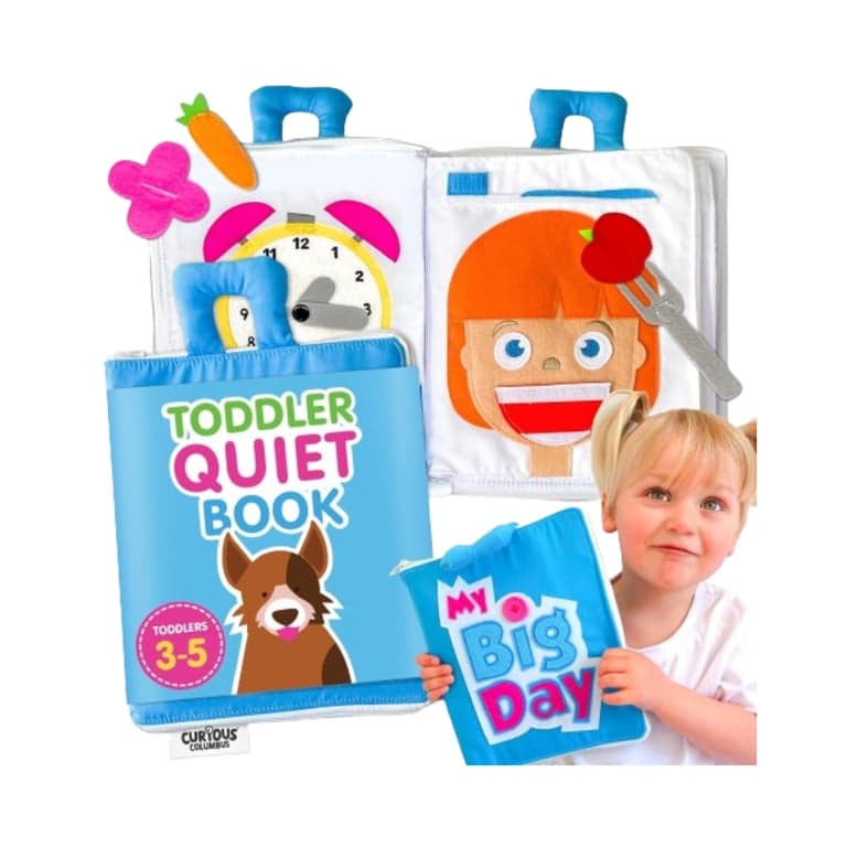 Curious Columbus My Big Day Quiet Book Blue