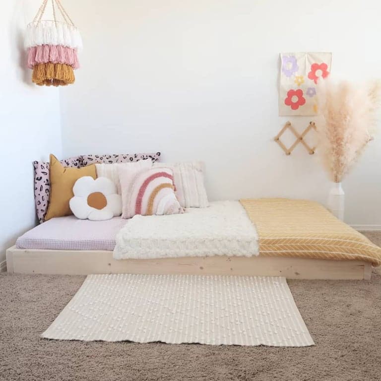 Bash & Timber Floor Bed With Slat Full Size