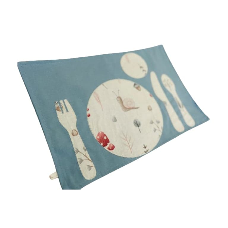 Rock-A-Toy Montessori Placemat Blue Forest
