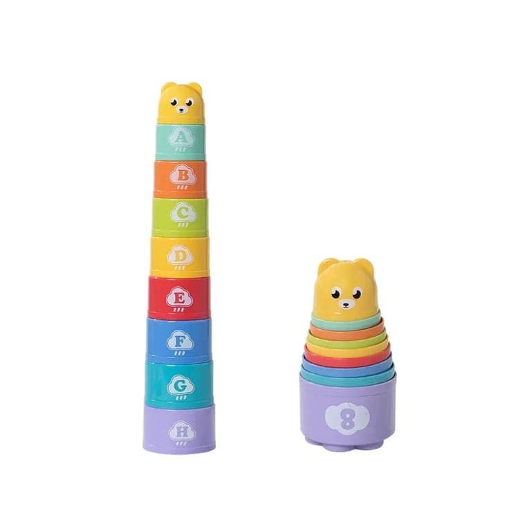 Seaside-Montessori Colorful Stacking Cups