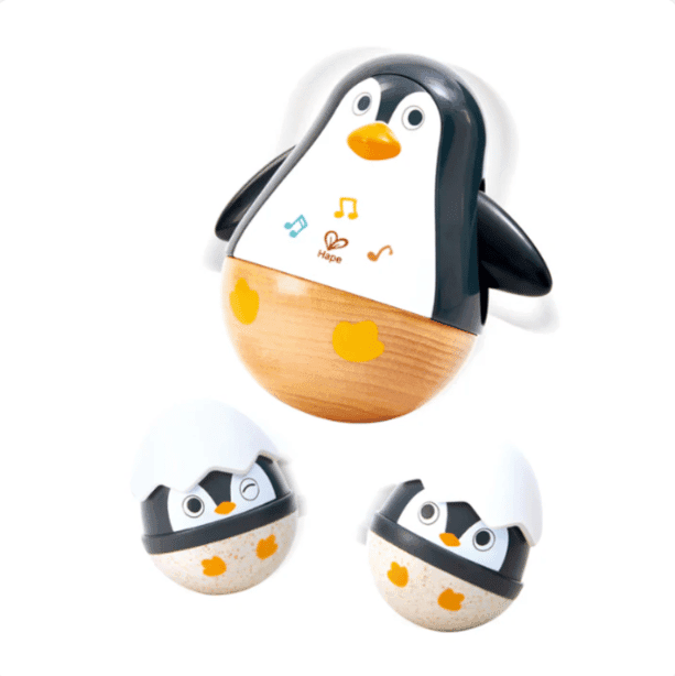 Hape Penguin Musical Wobbler Black