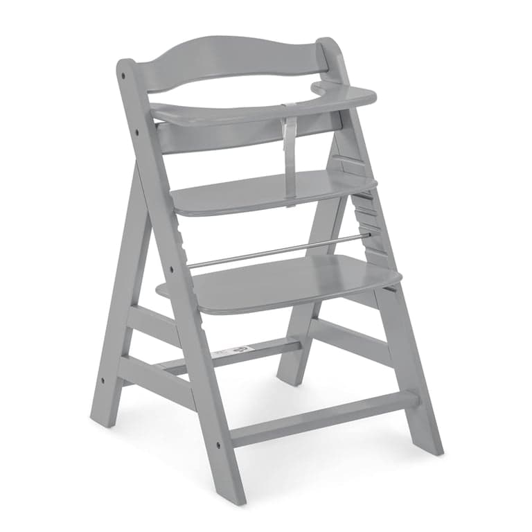 Hauck Alpha+ Grow Along Adjustable Wooden High Chair Gray