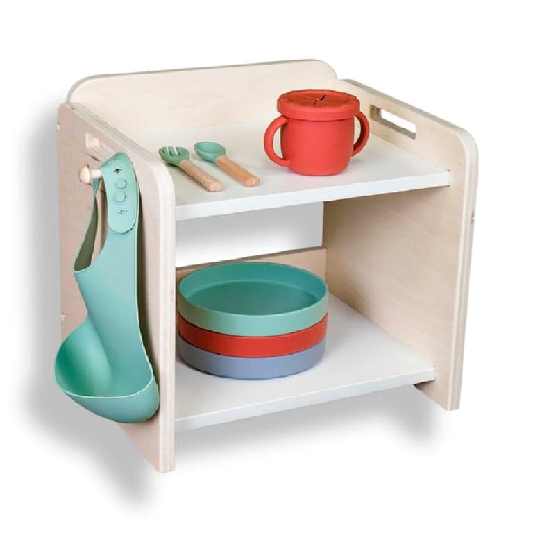 Sapiens Child Montessori Organization Mini Shelf Papaya Maple