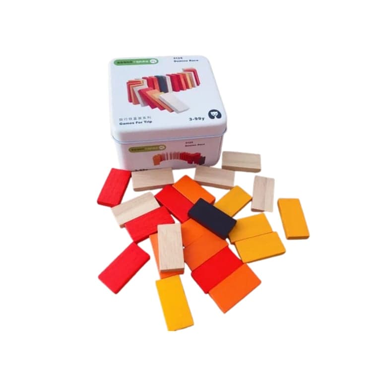 Seaside-Montessori Wooden Travel Games Domino