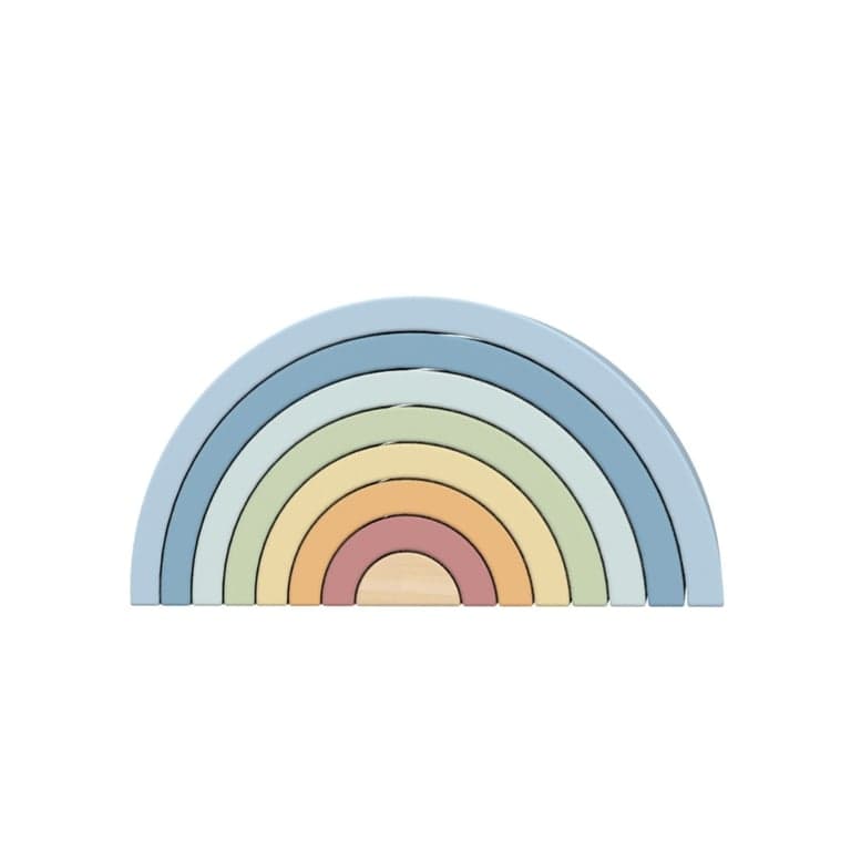 Tooky Toy Arc-en-ciel Empilable Pastel