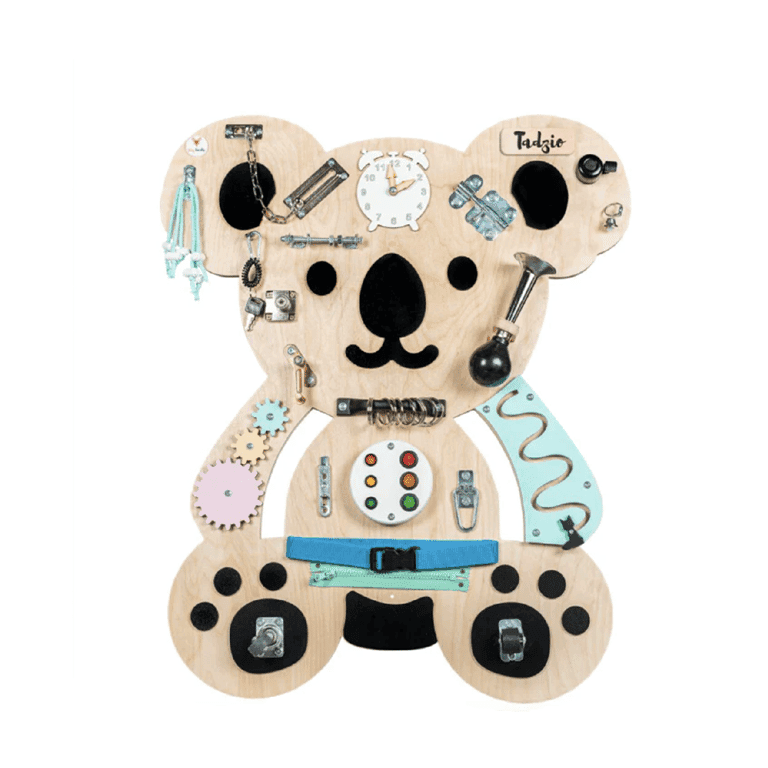 Foxy Family Busy Board Henry le Koala Avec Nom Avec Support