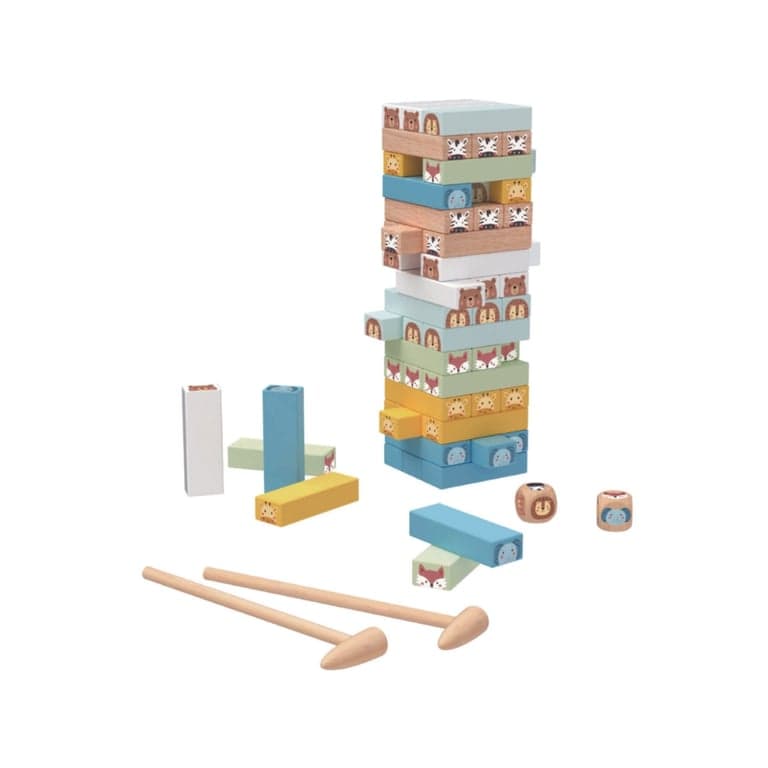 Woopie Green Jenga Animaux