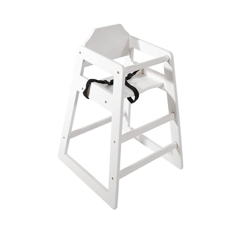 Bolero Wooden High Chair White