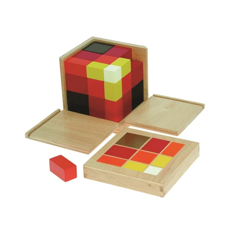 Alison's Montessori Arithmetic Trinomial Cube