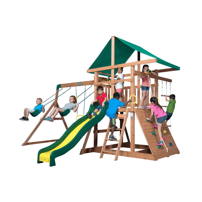 Backyard Discovery Swing Sets With Ladder Mount McKinley