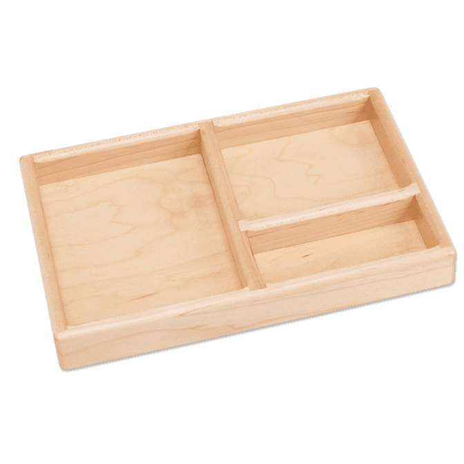 Montessori Services Three-Part Tray Control on Left