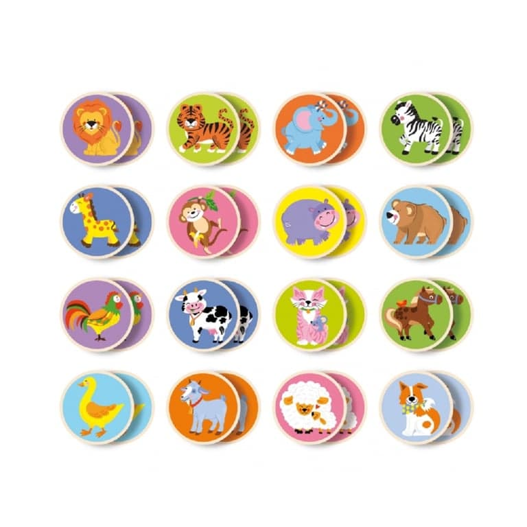 Viga Jeux de mémoire Animaux
