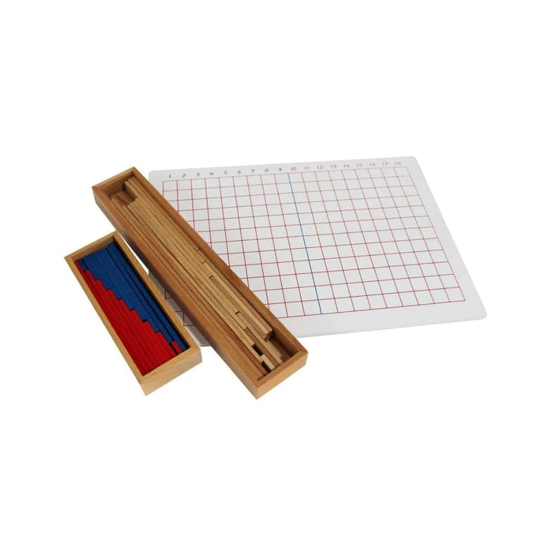 Pink Montessori Subtraction Strip Board