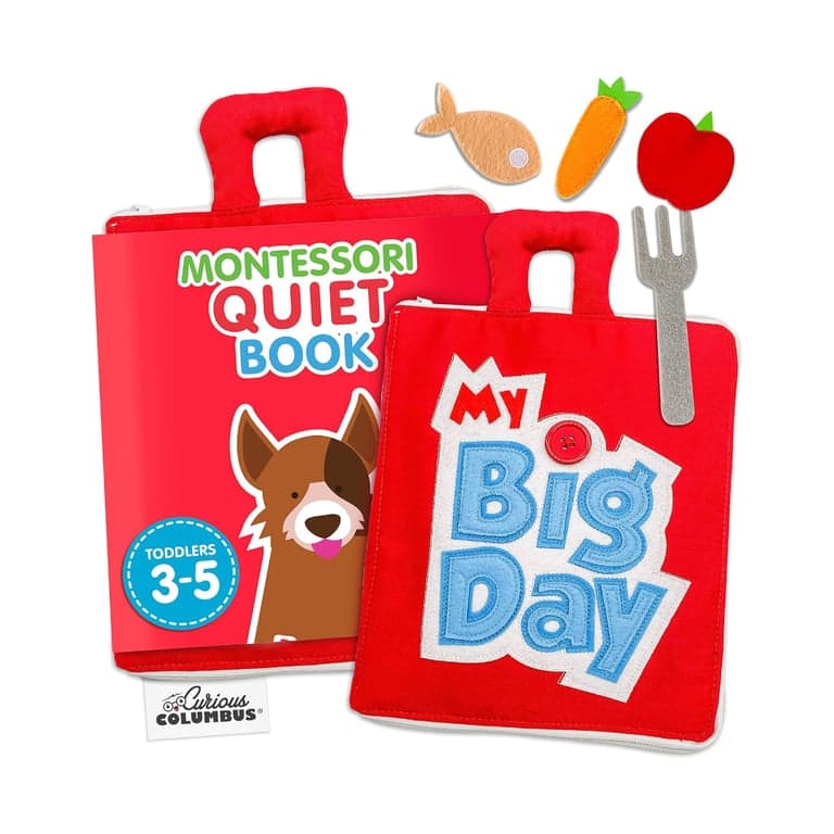 Curious Columbus My Big Day Quiet Book Red