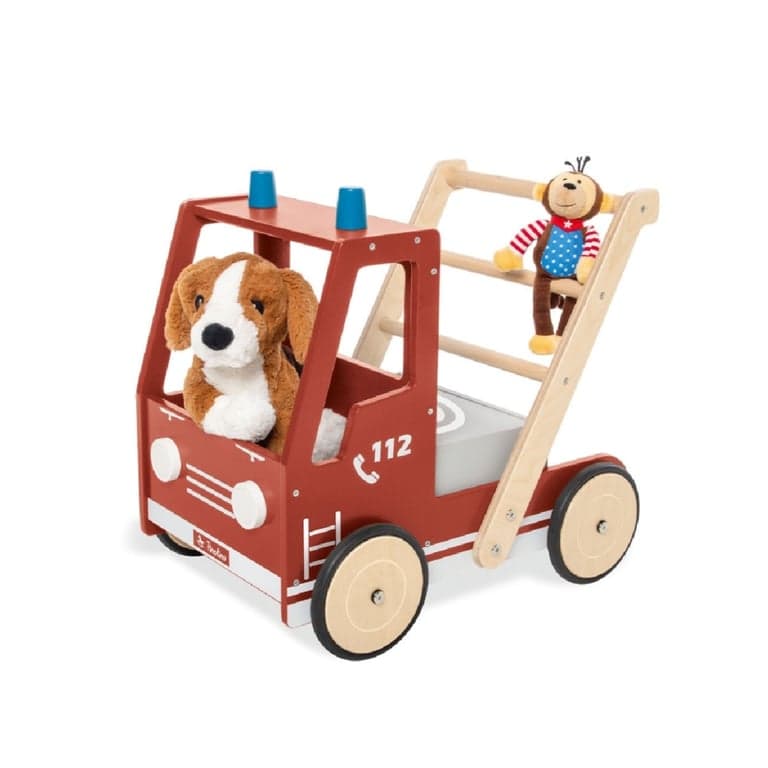 Pinolino Chariot de Marche Camion de Pompier Fred