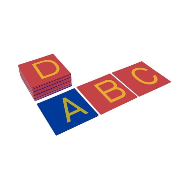 Kid Advance Montessori Capital Case Sandpaper Letters Print