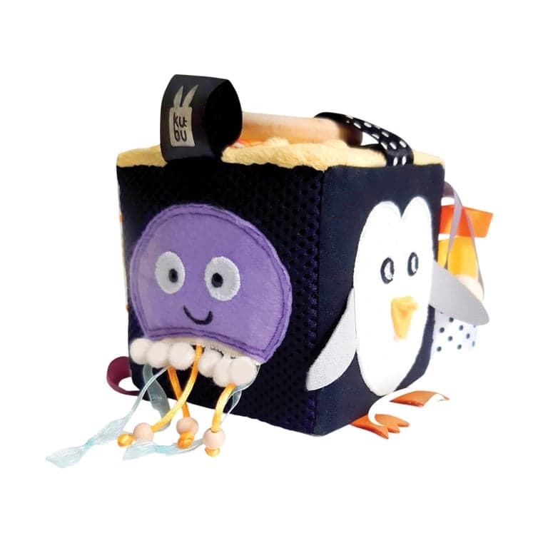 Kubu Toys Soft Activity Cube Penguin
