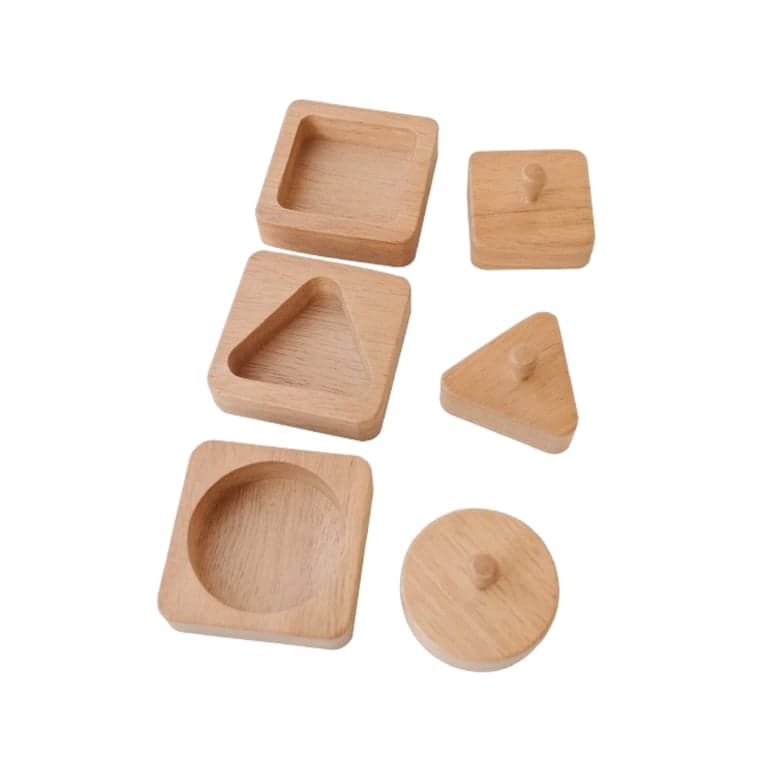 Montessori & Me Knob Geometric Shapes Wooden Puzzle