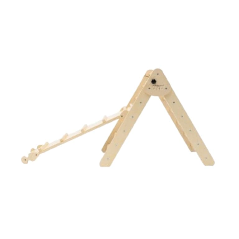 Poppyseed Play Montessori Climber Foldable Triangle & Ramp Natural