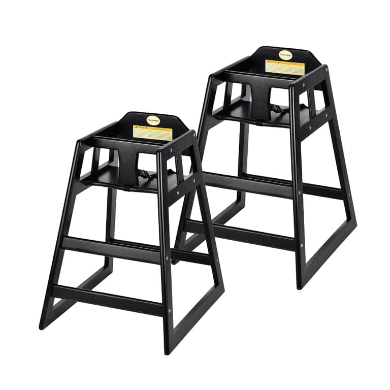 Alpine Industries High Chair 2-Pack Espresso