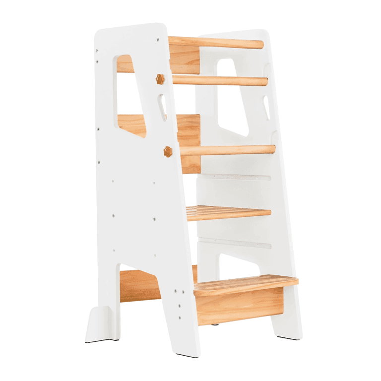 Ocodile Toddler Tower With Safety Feet Snow White