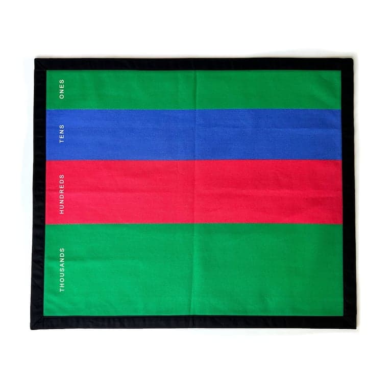 ChethZHomeDecor Montessori Place Value Working Mat Style 3 Flanel