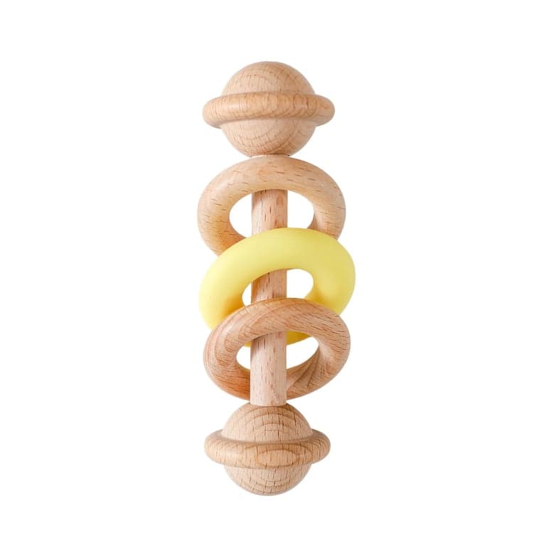 Wonder Space Baby Rattle Yellow