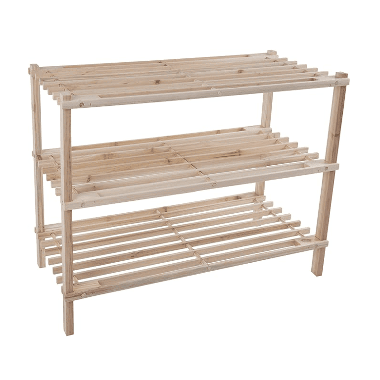 Lavish Home Wood Shoe Rack