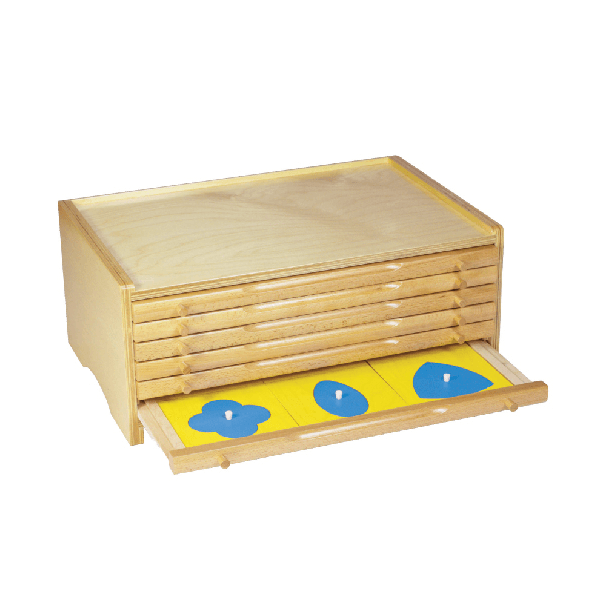 Bruins Montessori Geometric Cabinet With 35 Insets