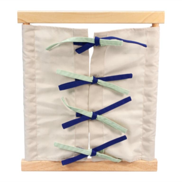 Alison's Montessori Bow Tying Dressing Frame
