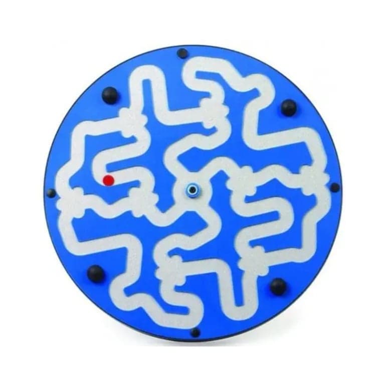 Playscapes Amazer Dizzy Disk Wall Toy Blue on Speckletone