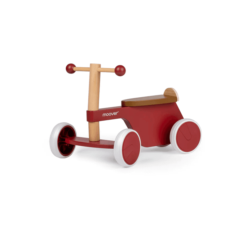 Moover 4-Wheels Balance Bike Ride-On Red