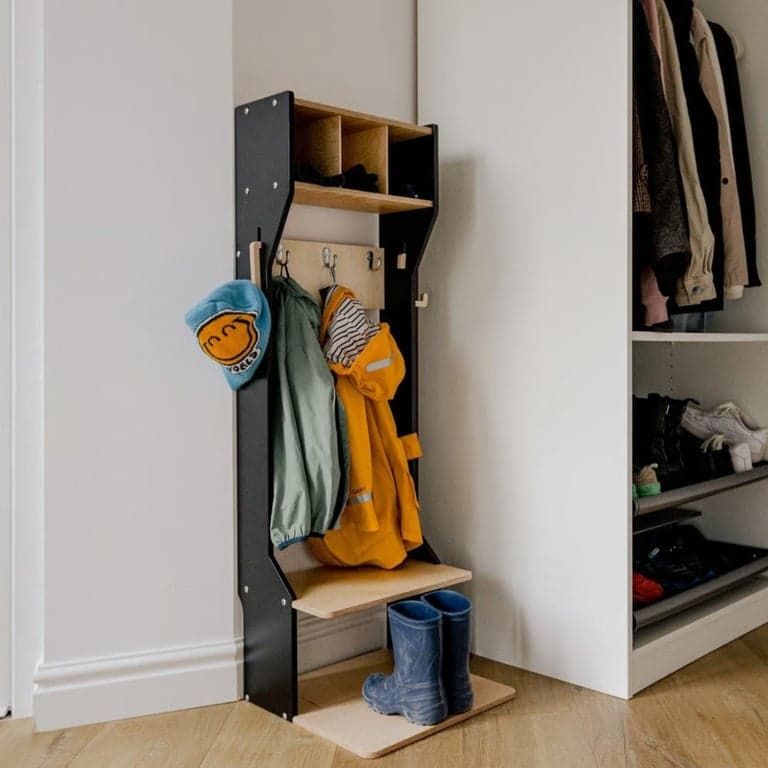 Duck Woodworks Coat Rack White