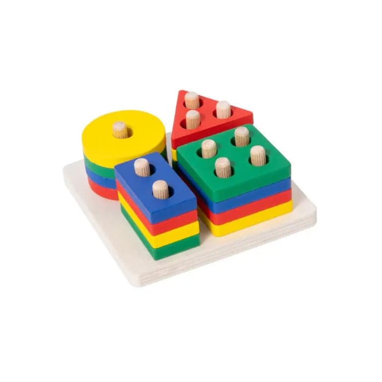 Seaside-Montessori Color Recognition Blocks Square