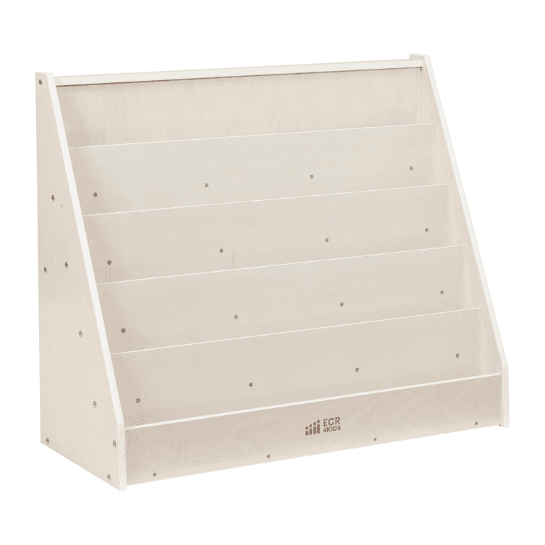 ECR4Kids Streamline Single-Sided Bookshelf White Wash