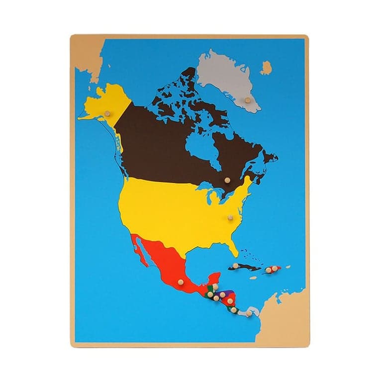 Kid Advance Montessori Puzzle Map of North America