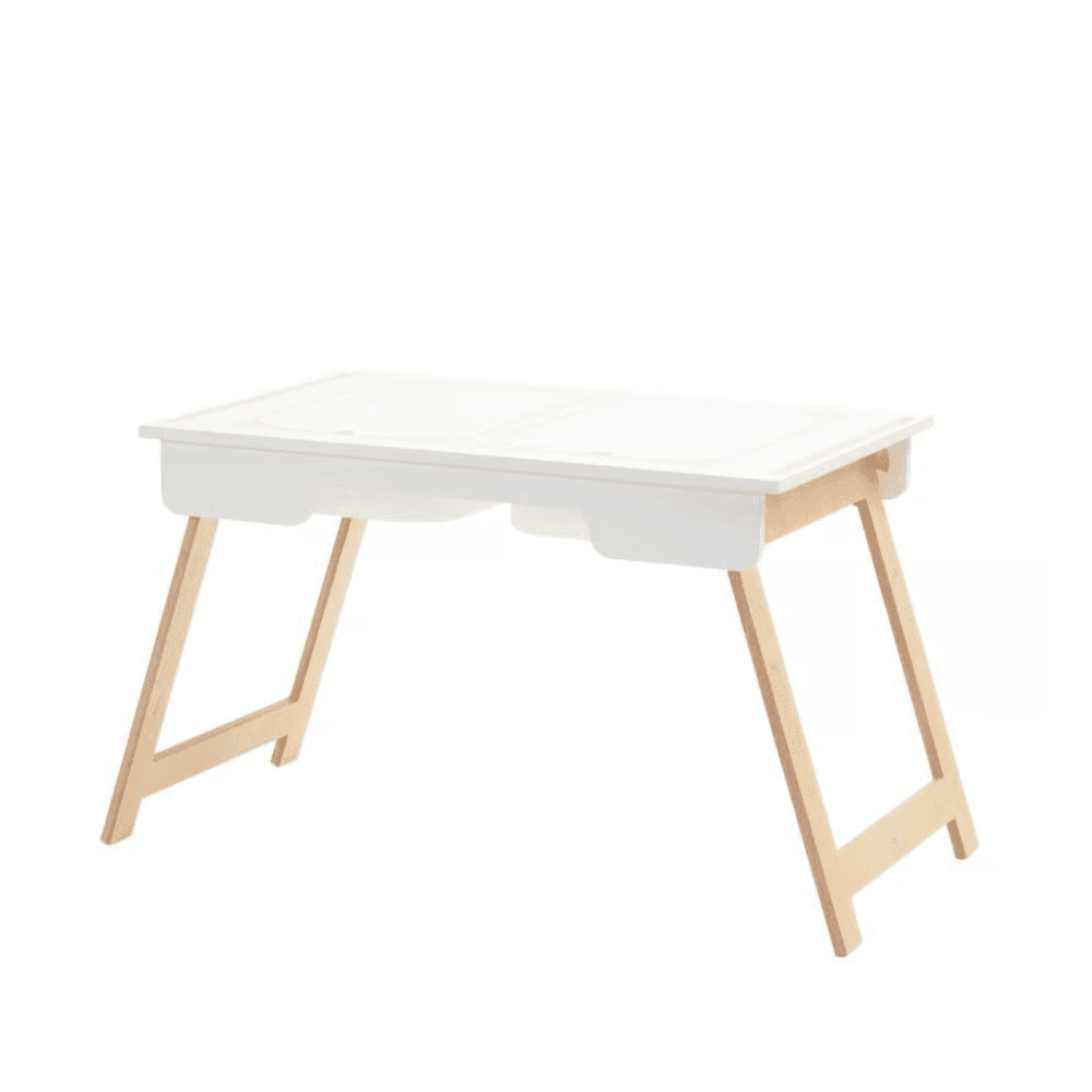 Duck Woodworks Table Sensorielle de Sable et d’eau Blanche