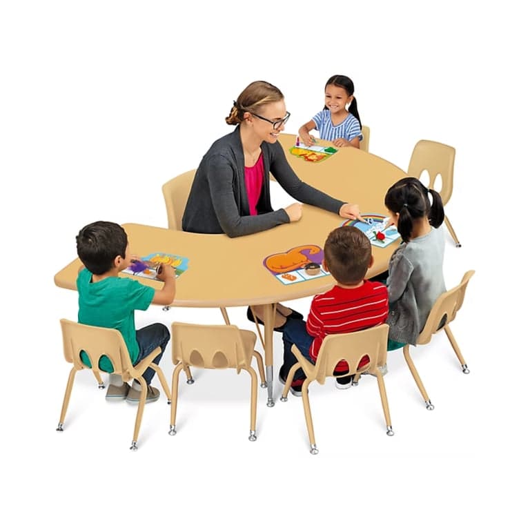 Lakeshore Natural Adjustable Teaching Tables 48 x 72 Inches Shown