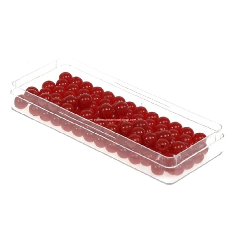 Alison's Montessori Red Beads for Long Division Material Premium Quality
